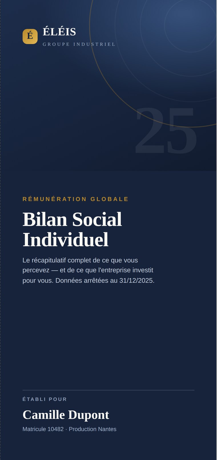 Couverture d'un Bilan Social Individuel réalisé par Dalicea