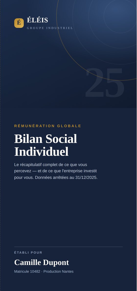 Couverture du Bilan Social Individuel